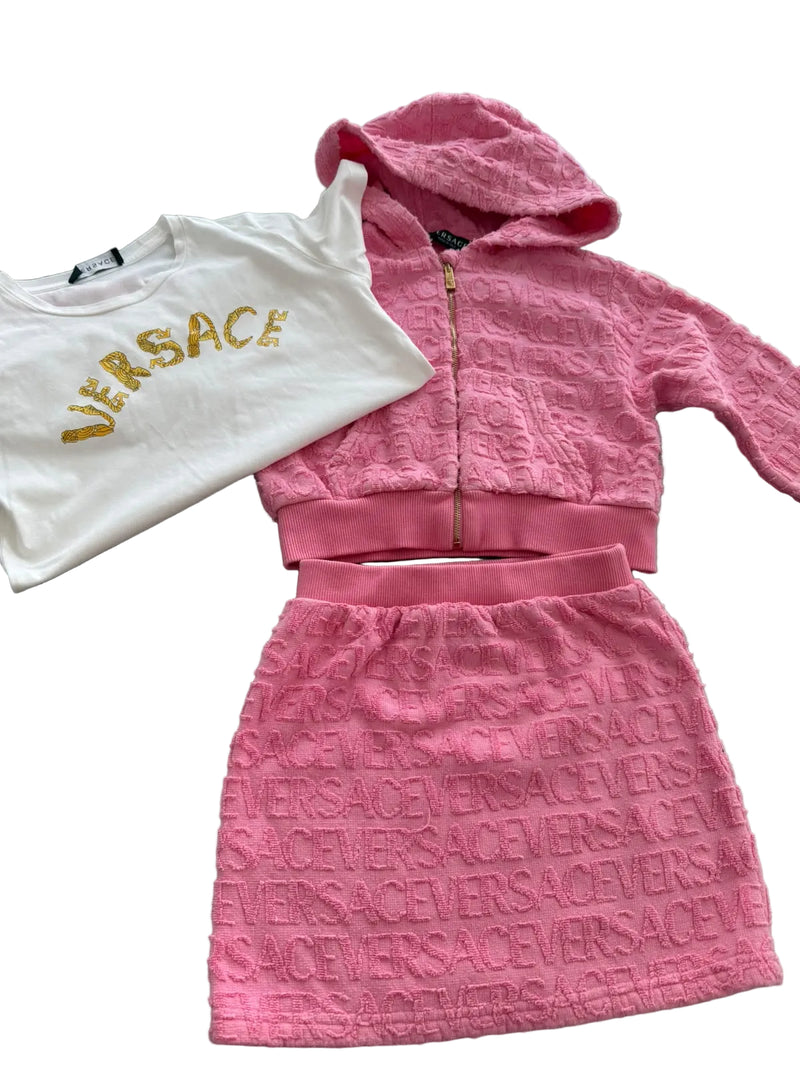 Versace bundle including t shirt / jacket & skirt